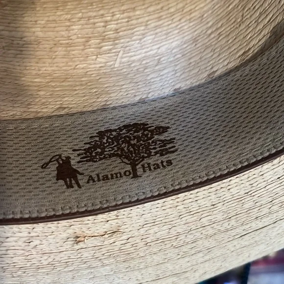 Alamo hats western cowboy iron weave straw hat 6 7/8